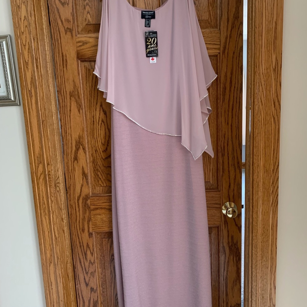Formal Dress by Frank Lyman, Color Blush, Size 18